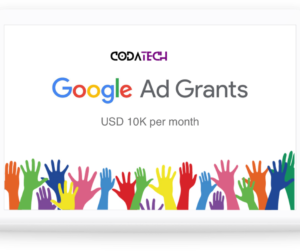 Google Grants for Nonprofits benefiting from free Google Ads provided by Coddatech.